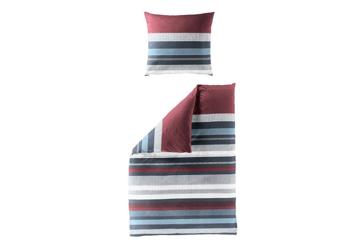 TRAUMSCHLAF Bettwäsche Striped, Seersucker, 2 teilig, bügelfreie Seersucker Qualität – Bild 4 von 4