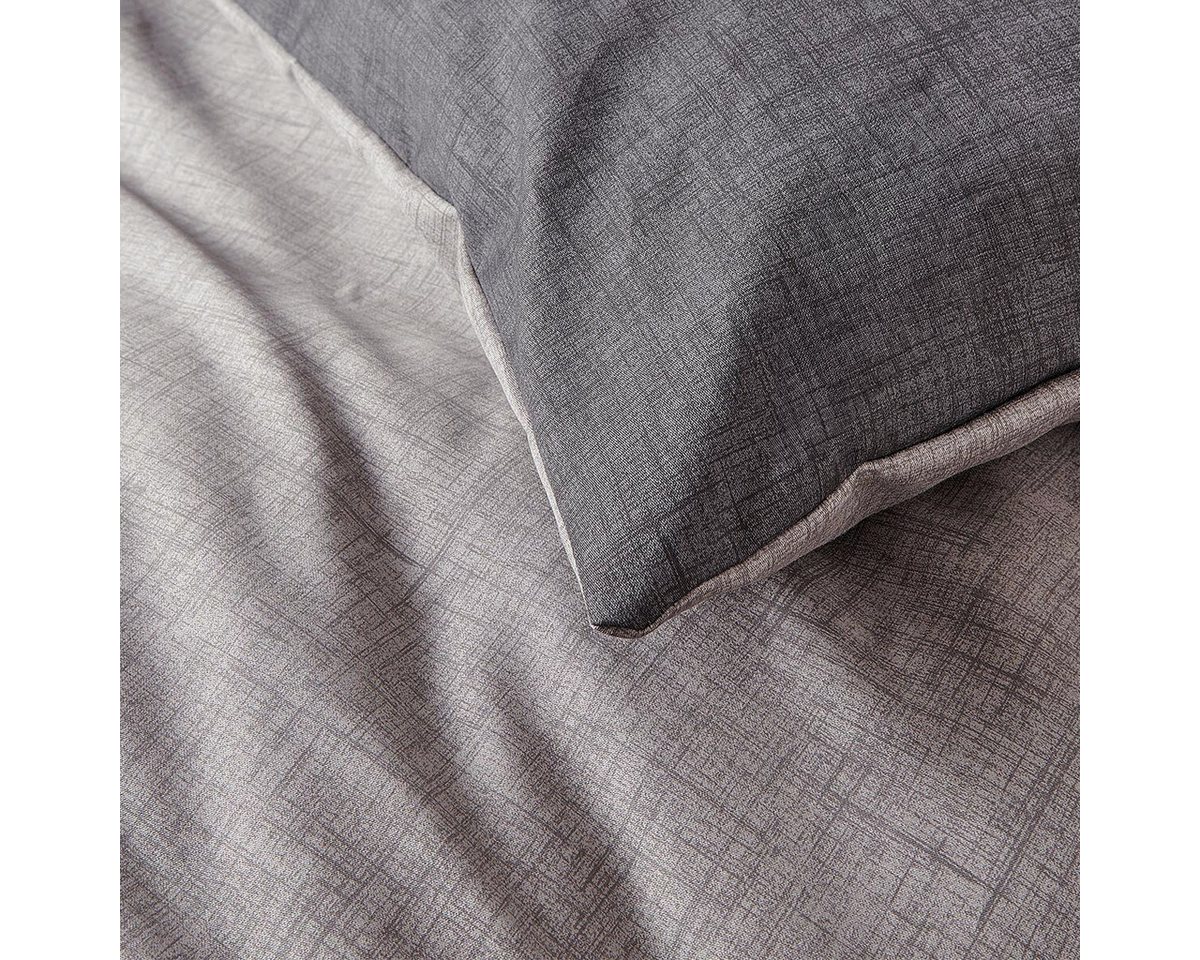 TRAUMSCHLAF Bettwäsche Texture, Mako Satin, 2 teilig, Mako-Satin mit sehr feiner Struktur – Bild 4 von 5