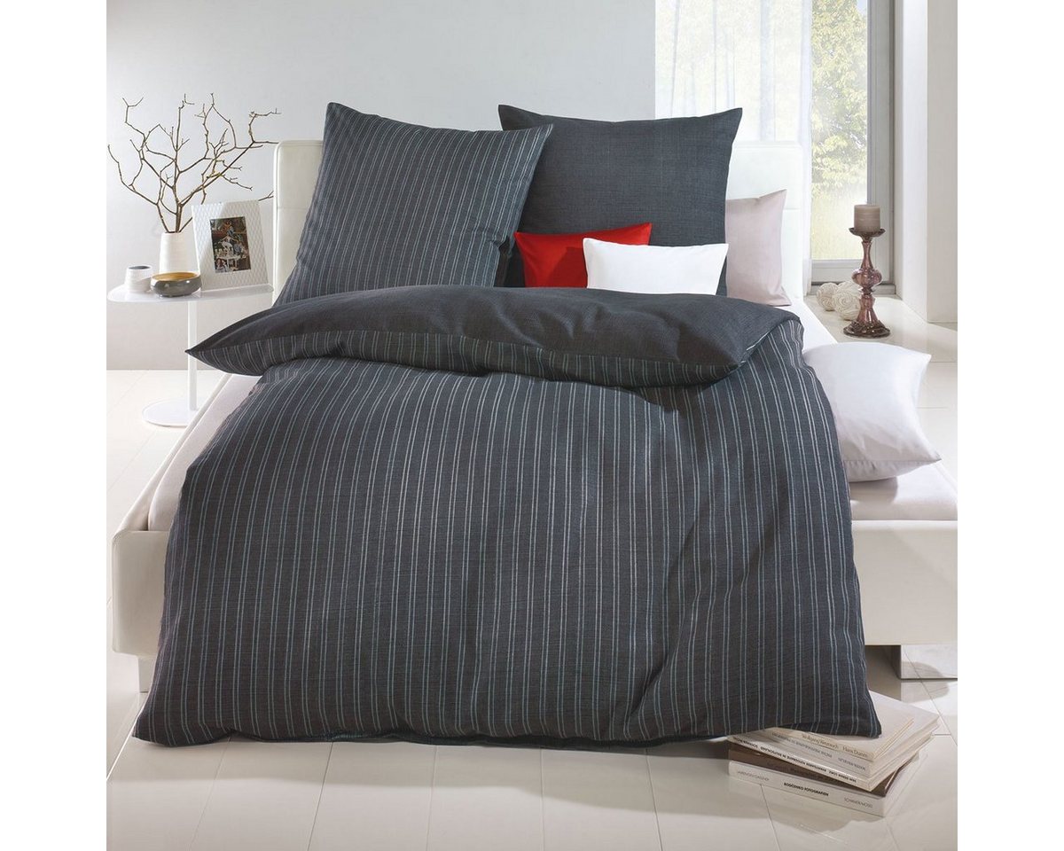 TRAUMSCHLAF Bettwäsche Zeitlos Wintersamt, Biber, 3 teilig, warme weiche Biberwäsche mit edlem Design – Bild 2 von 4