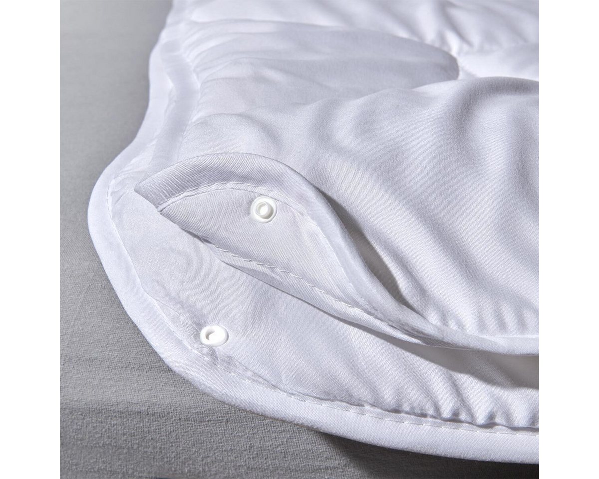 TRAUMSCHLAF Kunstfaserbettdecke 4-Jahreszeiten,Ganzjahres,Winter,Sommer, Füllung: 100% Polyester, Bezug: 100% Polyester, sehr guter Feuchtigkeitstransport – Bild 2 von 4
