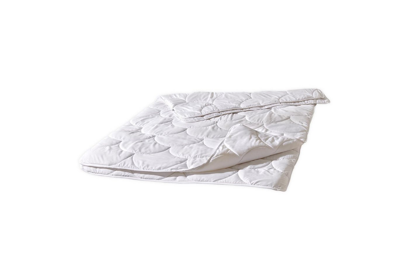 TRAUMSCHLAF Kunstfaserbettdecke 4-Jahreszeiten,Ganzjahres,Winter,Sommer, Füllung: 100% Polyester, Bezug: 100% Polyester, sehr guter Feuchtigkeitstransport – Bild 4 von 4