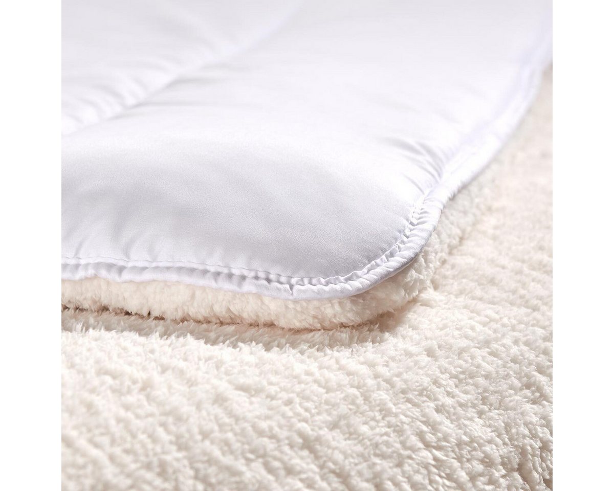 TRAUMSCHLAF Kunstfaserbettdecke Teddy Flausch, Füllung: 100% Polyester, Bezug: 100% Polyester, angenehm kuschelig – Bild 2 von 3