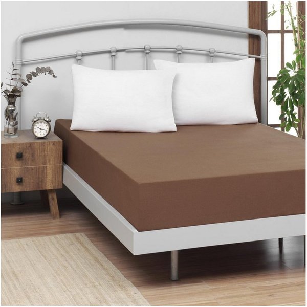 TRAUMSCHLAF Spannbettlaken Feinbiber Boxspring, Biber, Gummizug: Rundumgummi, (1 Stück), warm und weich für extra hohe Matratzen