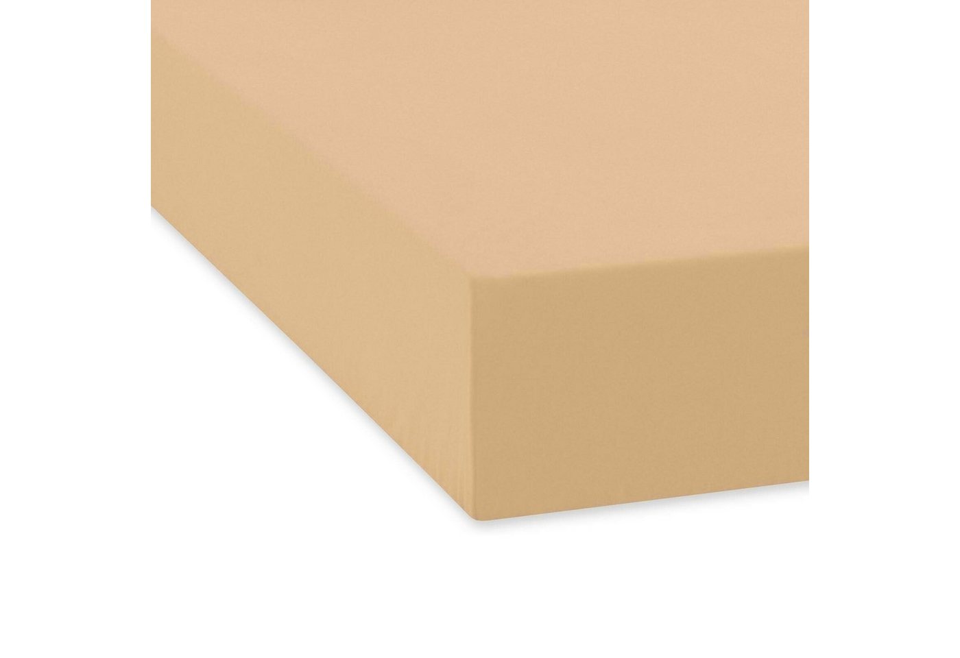 TRAUMSCHLAF Spannbettlaken Feinbiber Boxspring, Biber, Gummizug: Rundumgummi, (1 Stück), warm und weich für extra hohe Matratzen – Bild 2 von 2