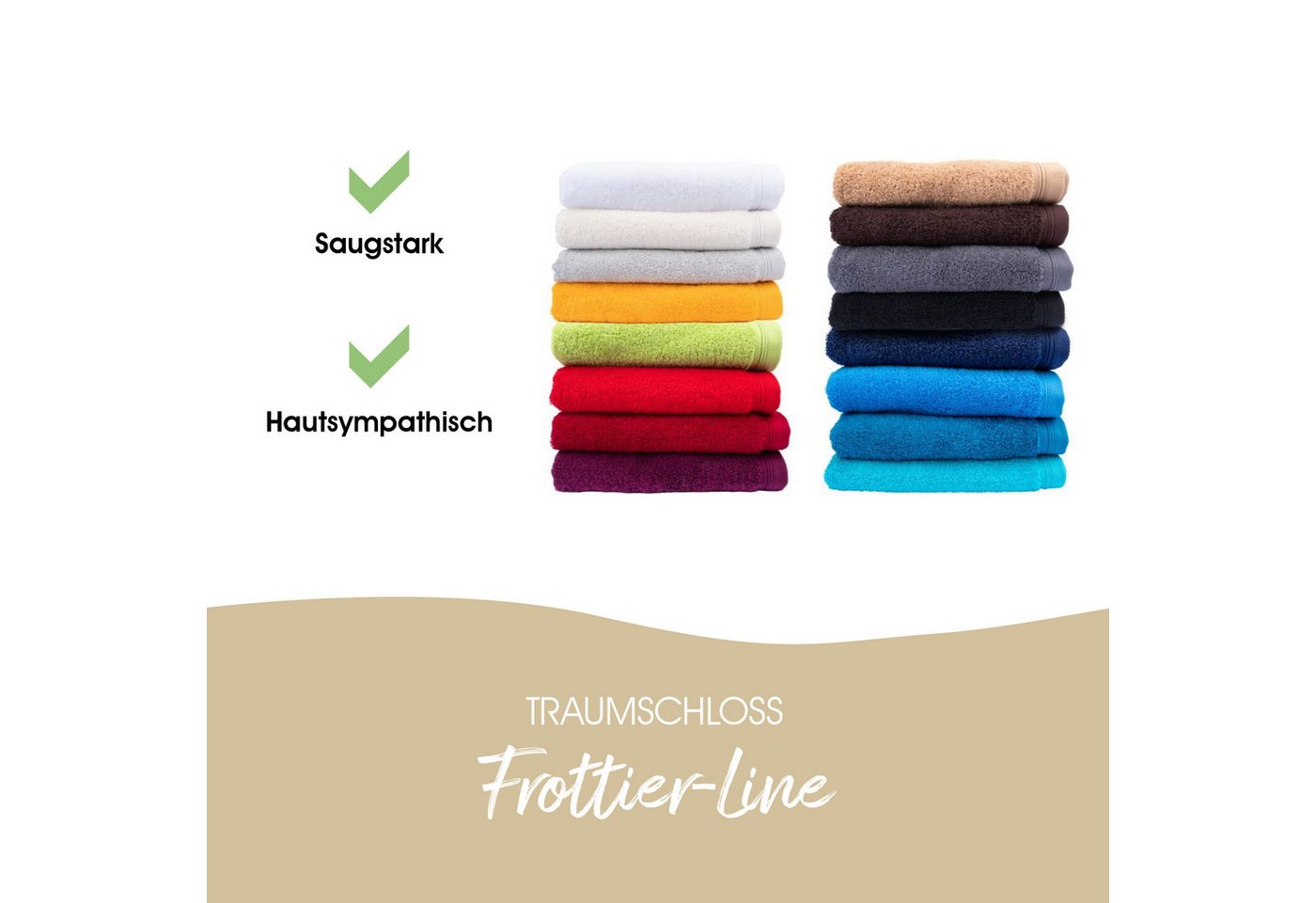 Traumschloss Handtuch Frottier-Line, Frottier (1-St), Flauschig weich & angenehm zur Haut – Bild 4 von 5