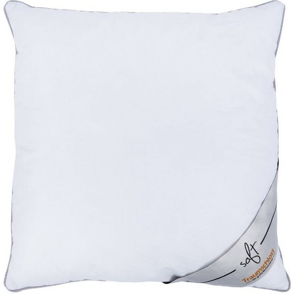 Traumschloss Microfaserkissen Soft, Füllung: 100% 3D Soft-Polyesterfaser, Bezug: Soft-Feinbatist aus 100% Baumwolle, Rückenschläfer, Seitenschläfer, Bauchschläf