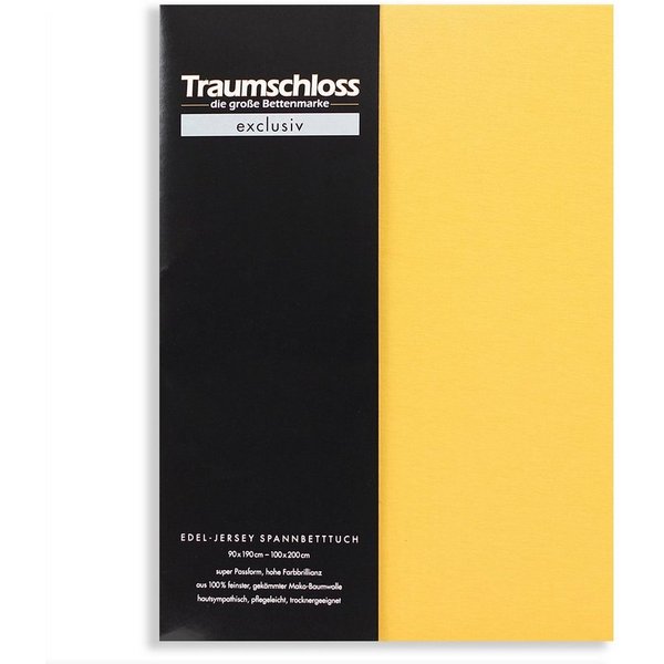 Traumschloss Spannbettlaken Exclusiv, Jersey, Gummizug: rundum, (1 Stück), 150g/m², 100% gekämmte Mako Baumwolle