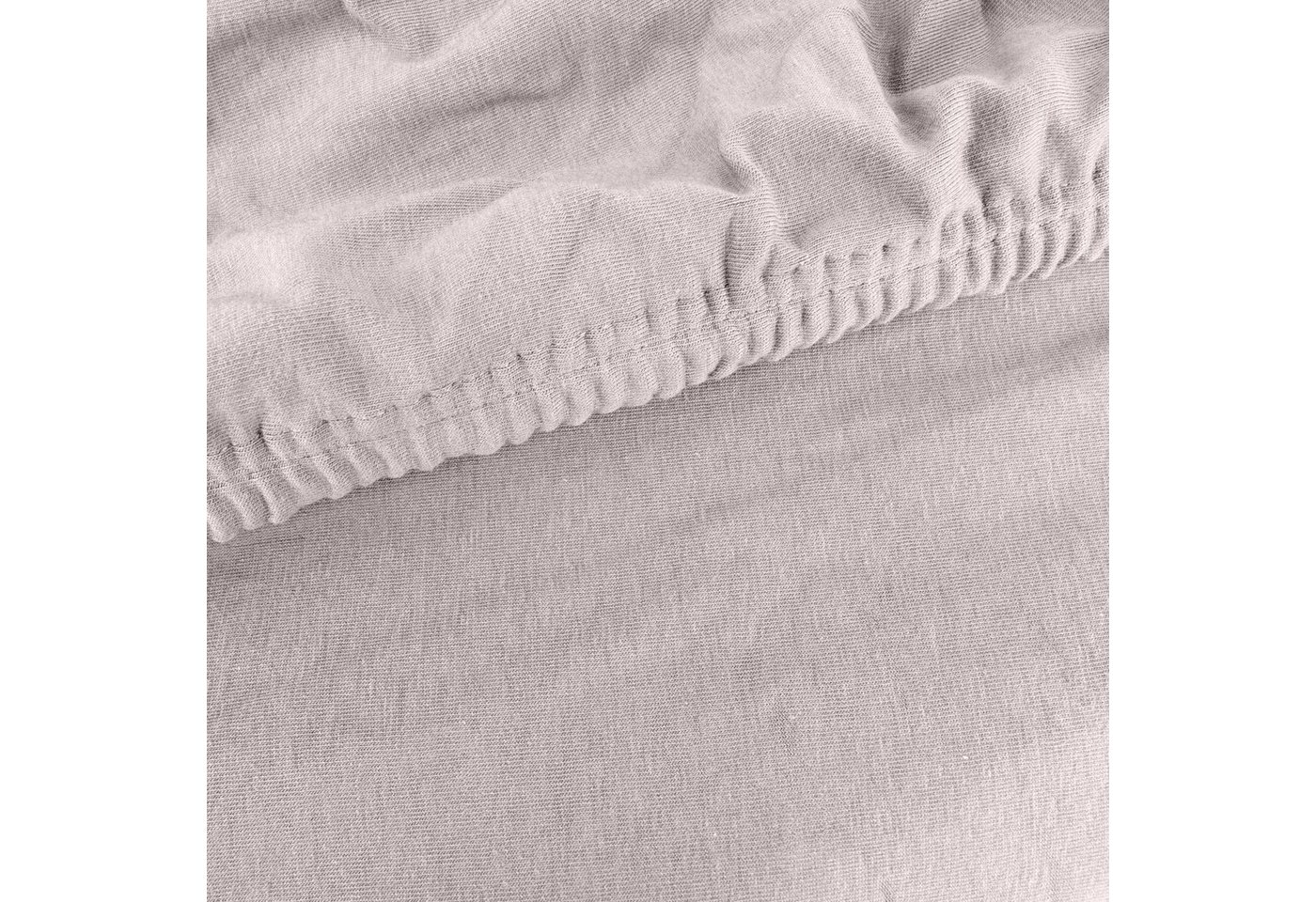 Traumschloss Spannbettlaken Premium Plus, Jersey, Gummizug: rundum, (1 Stück), 260g/m², 47,5% Mako Baumwolle, 47,5% Lyocell, 5% Elasthan – Bild 2 von 5