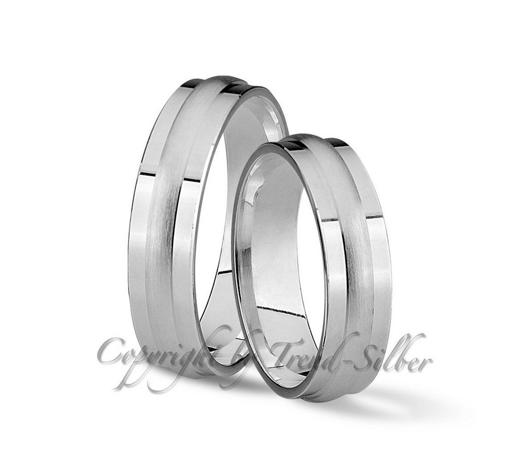 Trauringe123 Trauring Hochzeitsringe Verlobungsringe Trauringe Eheringe Partnerringe aus 925er Silber mit Stein, J58 – Bild 3 von 3