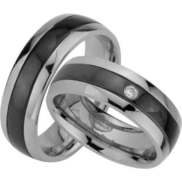 Trauringe123 Trauring Hochzeitsringe Verlobungsringe Trauringe Eheringe Partnerringe aus Edelstahl - JE55