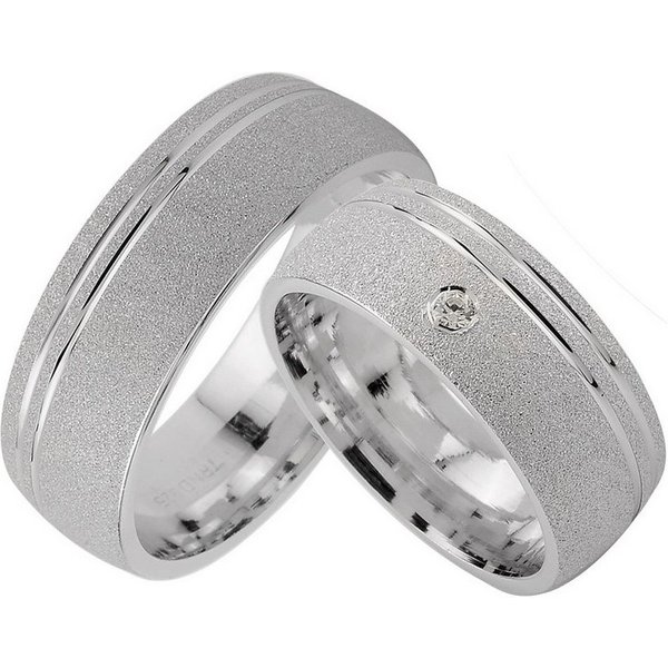 Trauringe123 Trauring Hochzeitsringe Verlobungsringe Trauringe Eheringe Partnerringe aus Silber 925, J71