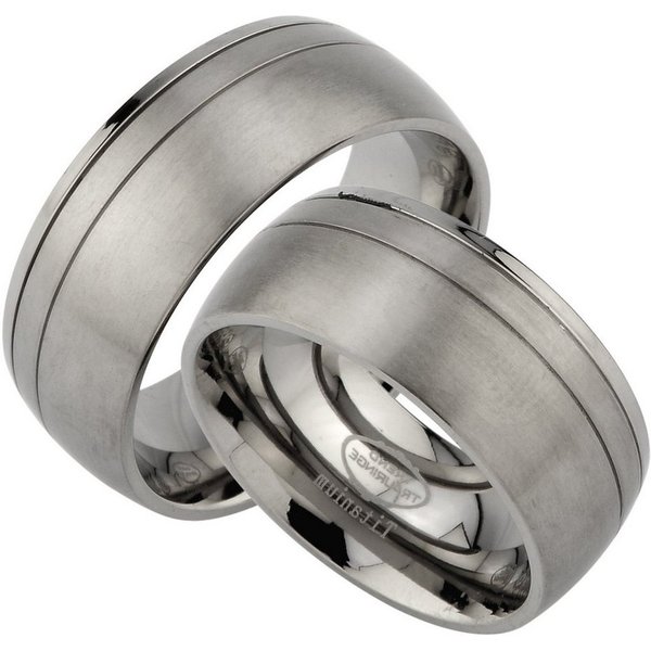 Trauringe123 Trauring Hochzeitsringe Verlobungsringe Trauringe Eheringe Partnerringe aus Titan, JT2