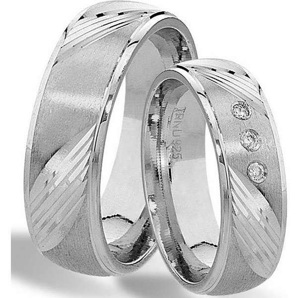Trauringe123 Trauring Hochzeitsringe Verlobungsringe Trauringe Eheringe Partnerringe Silber 925, J26