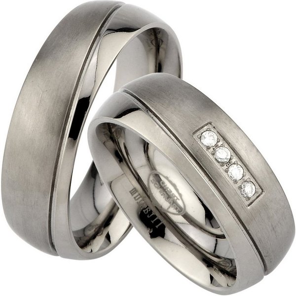Trauringe123 Trauring Hochzeitsringe Verlobungsringe Trauringe Eheringe Partnerringe aus Titan JT6