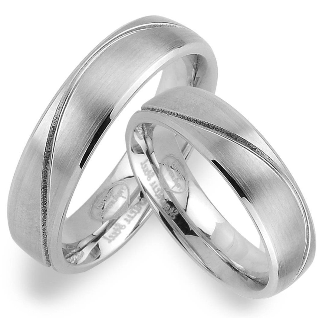 Trauringe123 Trauring Hochzeitsringe Verlobungsringe Trauringe Eheringe Partnerringe aus Edelstahl JE24 – Bild 2 von 2