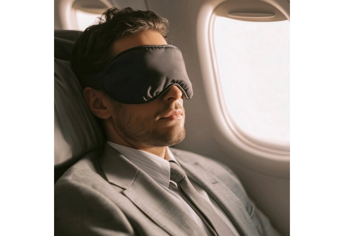 TRAVEL DUDE 3D-Brille 3D Bamboo Schlafmaske, Wimpernschutz – Bild 5 von 5