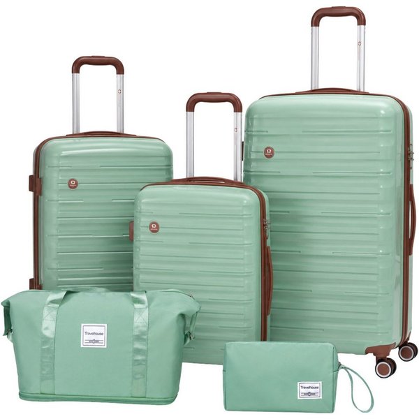 Travelhouse Trolleyset Ascona, 4 Rollen, (Spar-Set, 5 tlg., Hartschalen Trolley-Set 5-teilig)