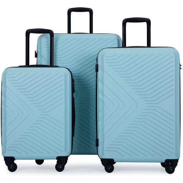 Travelhouse Trolleyset Bali, 4 Rollen, (Komplett Set, 3 tlg., 3-er Koffer Set), Inneinader stapelbar. Standfüße mit Hängefunktion M&L.