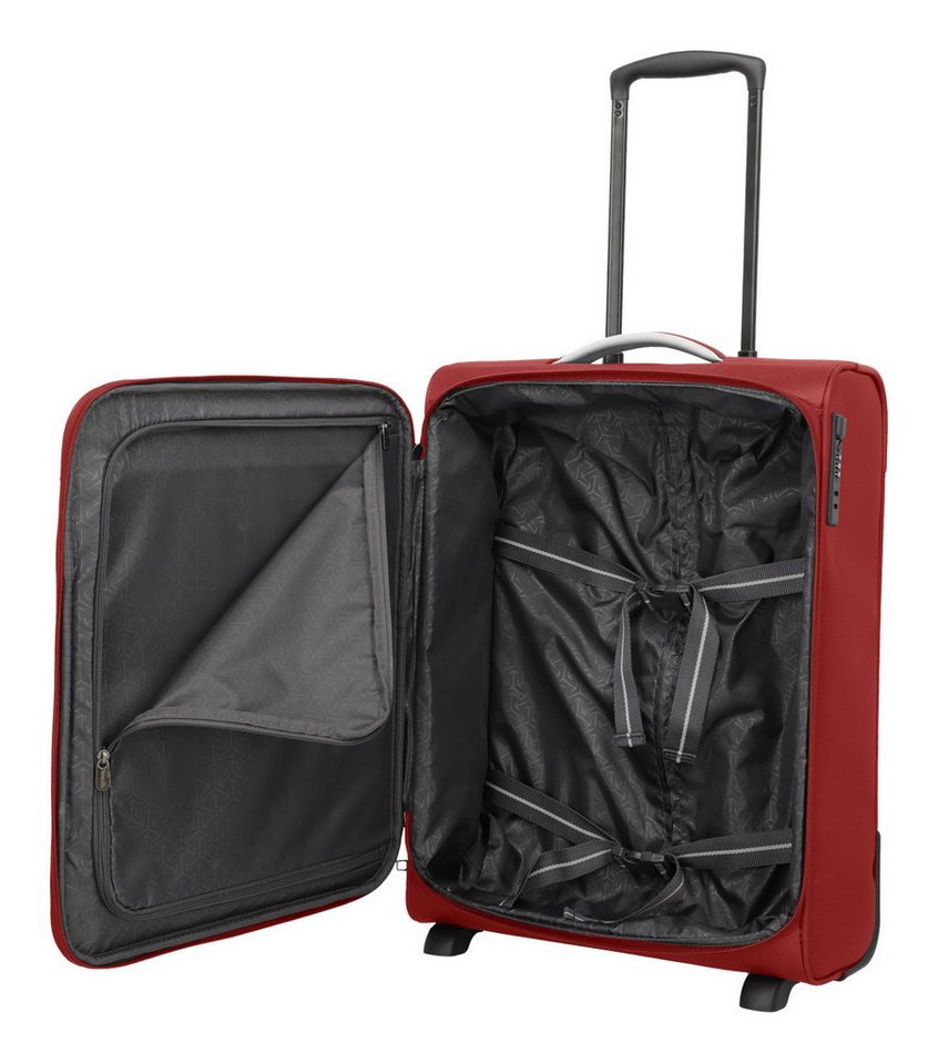 travelite Handgepäck-Trolley JETPACK Multi 2 Cabin Handgepäck Koffer, 2 Rollen, Weichgepäck, passend für Ryanair, Condor und viele gängige Airlines – Bild 4 von 5