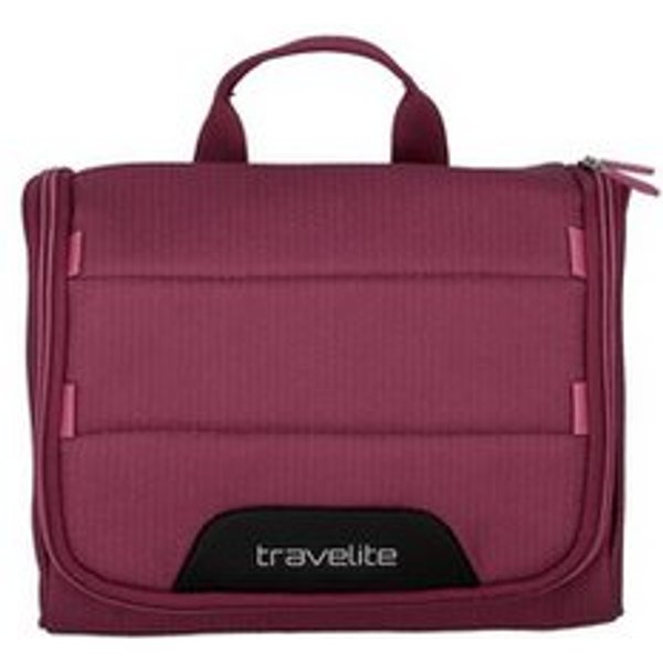 travelite Kosmetiktasche SKAII Kulturtasche Waschbeutel, Unisex Kulturbeutel mit Aufhängehaken und Meshfächern