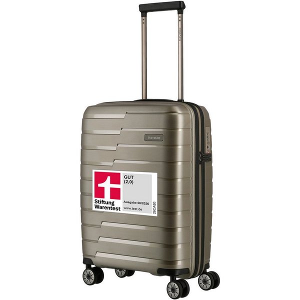 travelite Trolley AIR BASE Reisekoffer Hartschale, 4 Rollen, widerstandsfähiges Material und cleverer Innenaufteilung