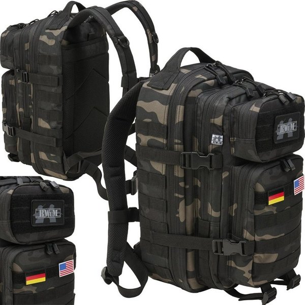 BWuM Trekkingrucksack BWuM US Assault Pack Cooper Rucksack + Patch & Flaggen