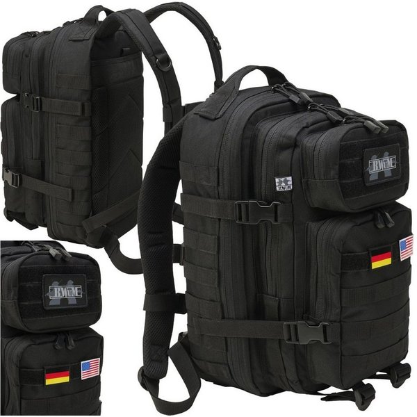 BWuM Trekkingrucksack BWuM US Assault Pack Cooper Rucksack + Patch & Flaggen