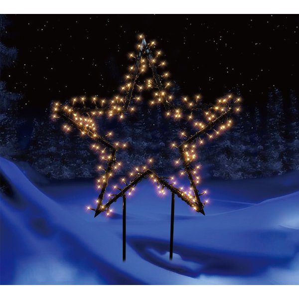 Trend Line Gartenstecker TrendLine LED Stecker Stern Ø 60 x 80 cm warmweiß