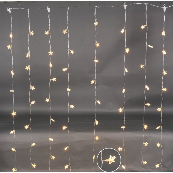 Trend Line LED-Lichterkette TrendLine LED Lichtervorhang Sterne 1,0 x 1,50 m