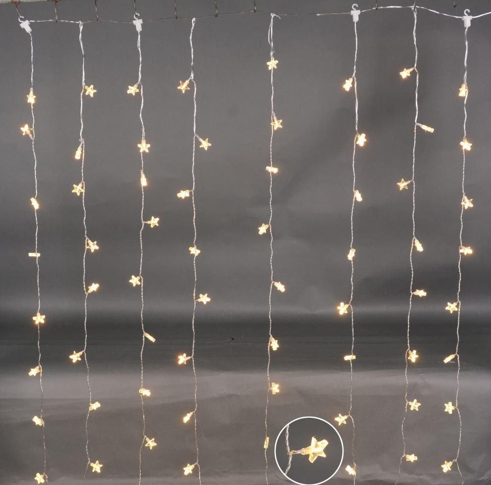 Trend Line LED-Lichterkette TrendLine LED Lichtervorhang Sterne 1,0 x 1,50 m – Bild 2 von 2