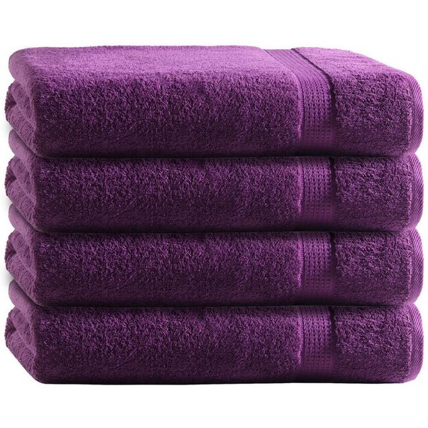 TRENDBUY24 Handtuch Set Handtücher Duschtücher Gästetücher Baumwolle Frottee Premium 4er Set, 100% Baumwolle (4-St), Duschtuch