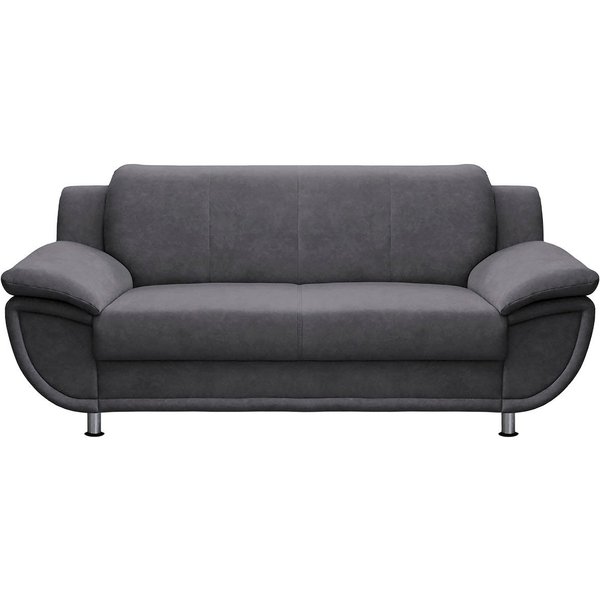 TRENDMANUFAKTUR 2-Sitzer Rondo 178 cm, 2-Sitzer, komfortabel, Federkern optional, Chromfüße, Couch wahlweise mit Federkern und in verschiedenen Bezügen bestellb