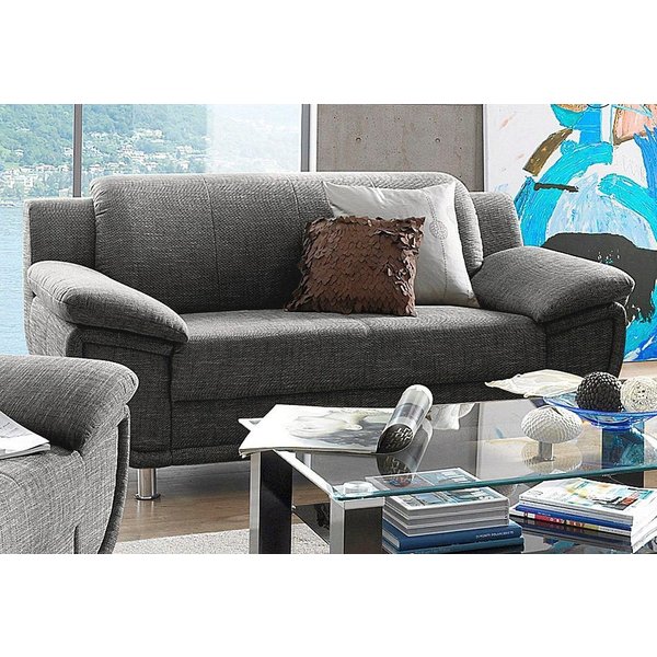 TRENDMANUFAKTUR 2-Sitzer Rondo 178 cm, 2-Sitzer, komfortabel, Federkern optional, Chromfüße, Couch wahlweise mit Federkern und in verschiedenen Bezügen bestellb