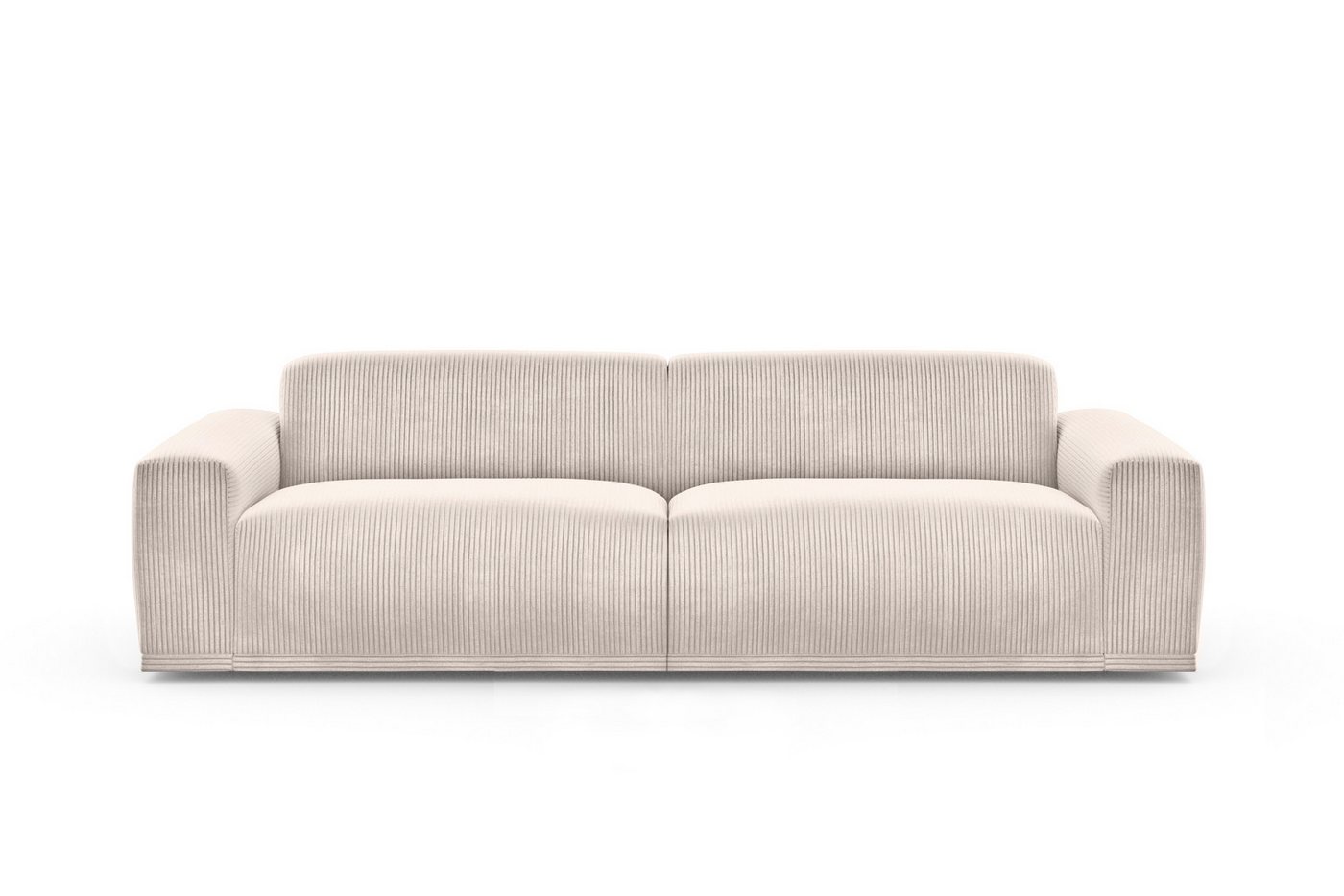 TRENDMANUFAKTUR Big-Sofa Braga 254 cm, Japandi-Stil, hochwertiger Kaltschaum, Megasofa in Cord, modernes Big-Sofa, Couch mit hohem Sitzkomfort, 254/72/107 cm (B – Bild 2 von 5