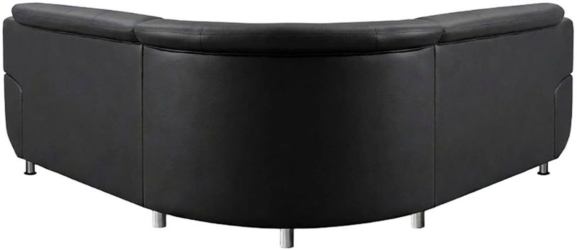 TRENDMANUFAKTUR Ecksofa Rondo 267 cm, elegant, bequem, Breite, L-Form, Chromfüße, L-Form, wahlw.mit Federkern, Füße chromfarben, Unser Dauertiefpreis – Bild 5 von 5