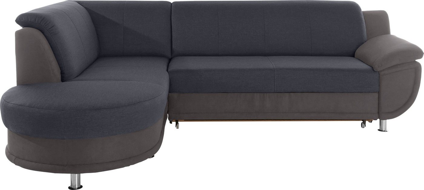 TRENDMANUFAKTUR Ecksofa Rondo III 265 cm, zeitlos & bequem, Materialmix, L-Form, wahlweise mit Federkern für mehr Komfort, wahlweise mit Bettfunktion – Bild 2 von 5