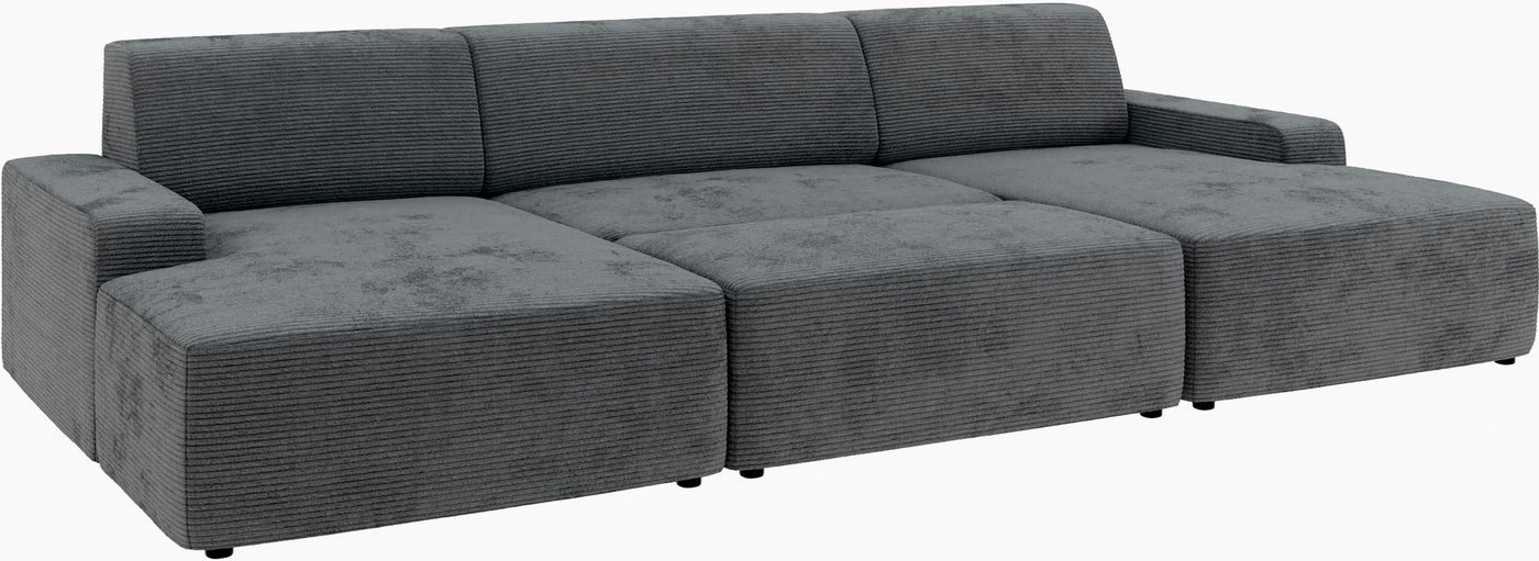 TRENDMANUFAKTUR Hocker Wien, in trendigem Cordstoff, großzüge Breite von 112 cm – Bild 4 von 5