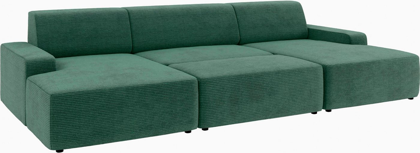 TRENDMANUFAKTUR Hocker Wien, in trendigem Cordstoff, großzüge Breite von 112 cm – Bild 4 von 5