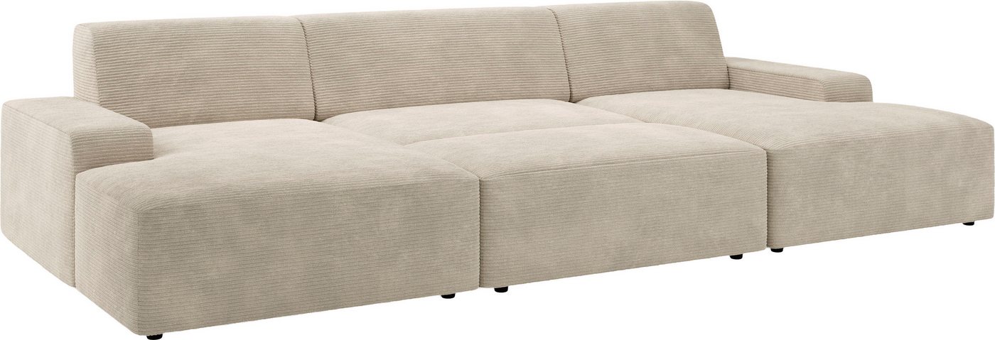TRENDMANUFAKTUR Hocker Wien, in trendigem Cordstoff, großzüge Breite von 112 cm – Bild 4 von 5