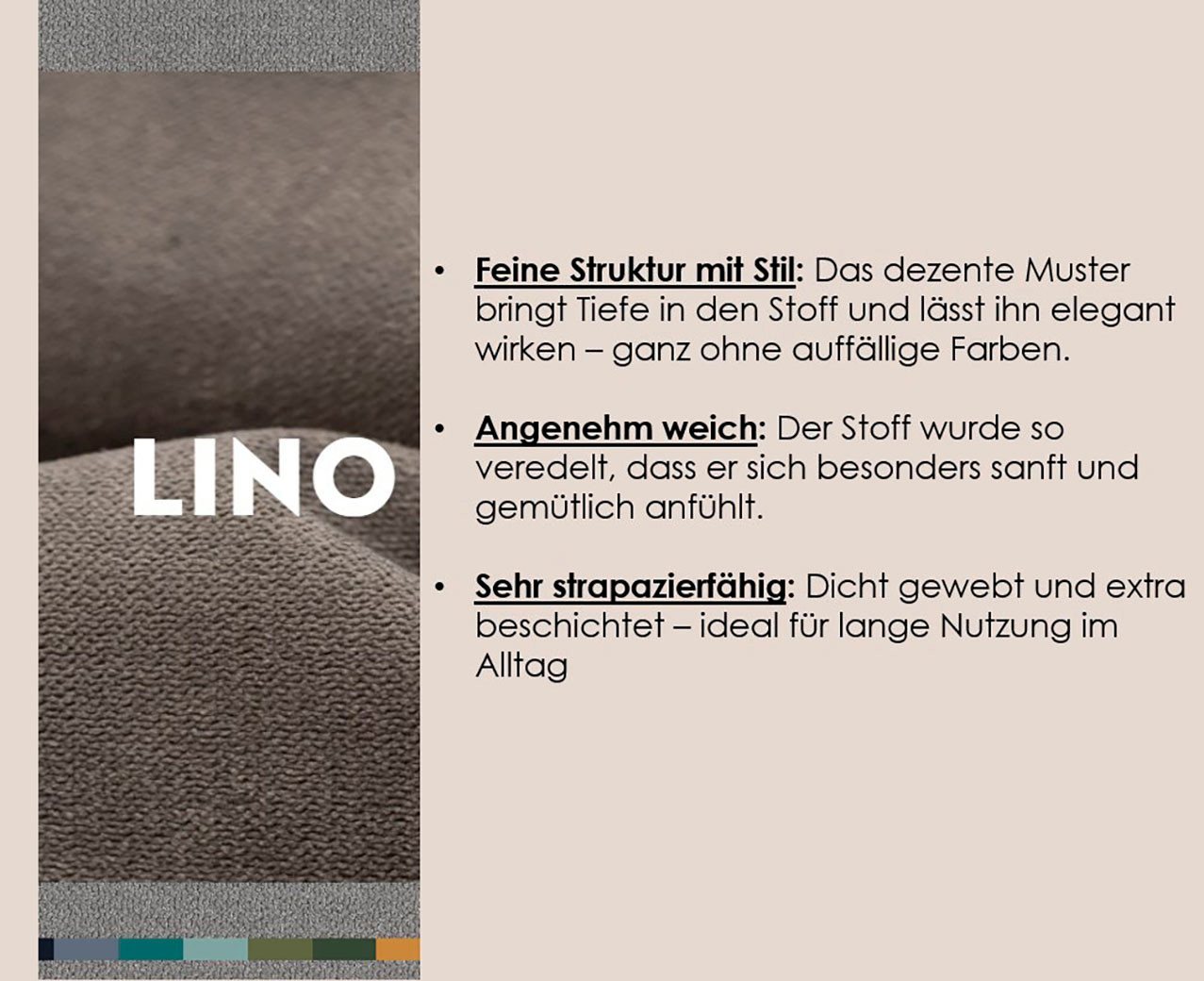TRENDMANUFAKTUR Hocker Wien, in trendigem Cordstoff, großzüge Breite von 112 cm – Bild 3 von 5