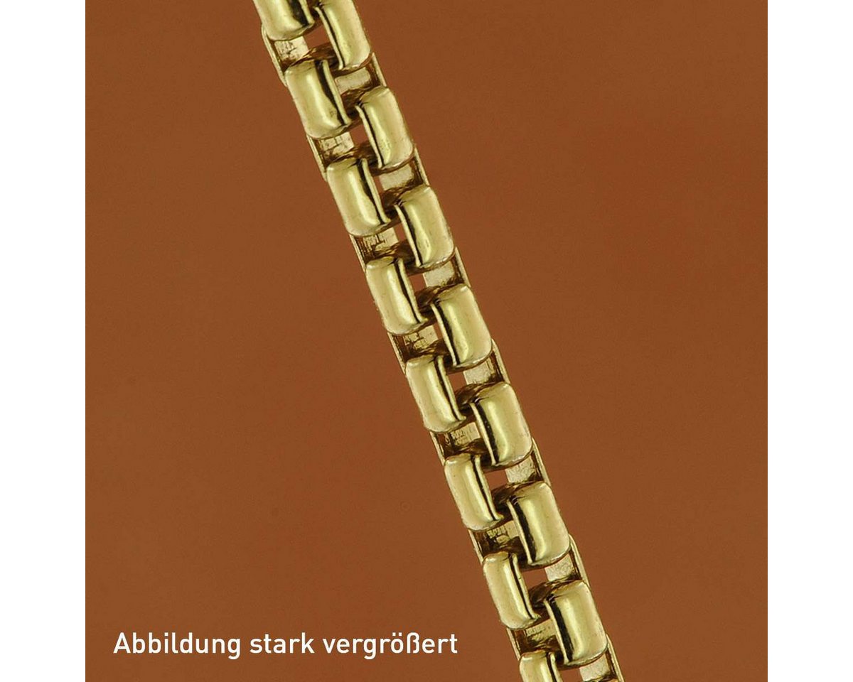 trendor Collier 28970, 925 Sterlingsilber Vergoldet Runde Veneziakette 1,5 mm – Bild 2 von 5