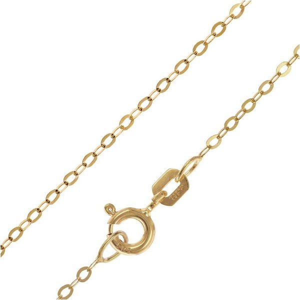 trendor Collier 31204, 585 Gold 14K Ankerkette 4-seitig diamantiert 1,0 mm