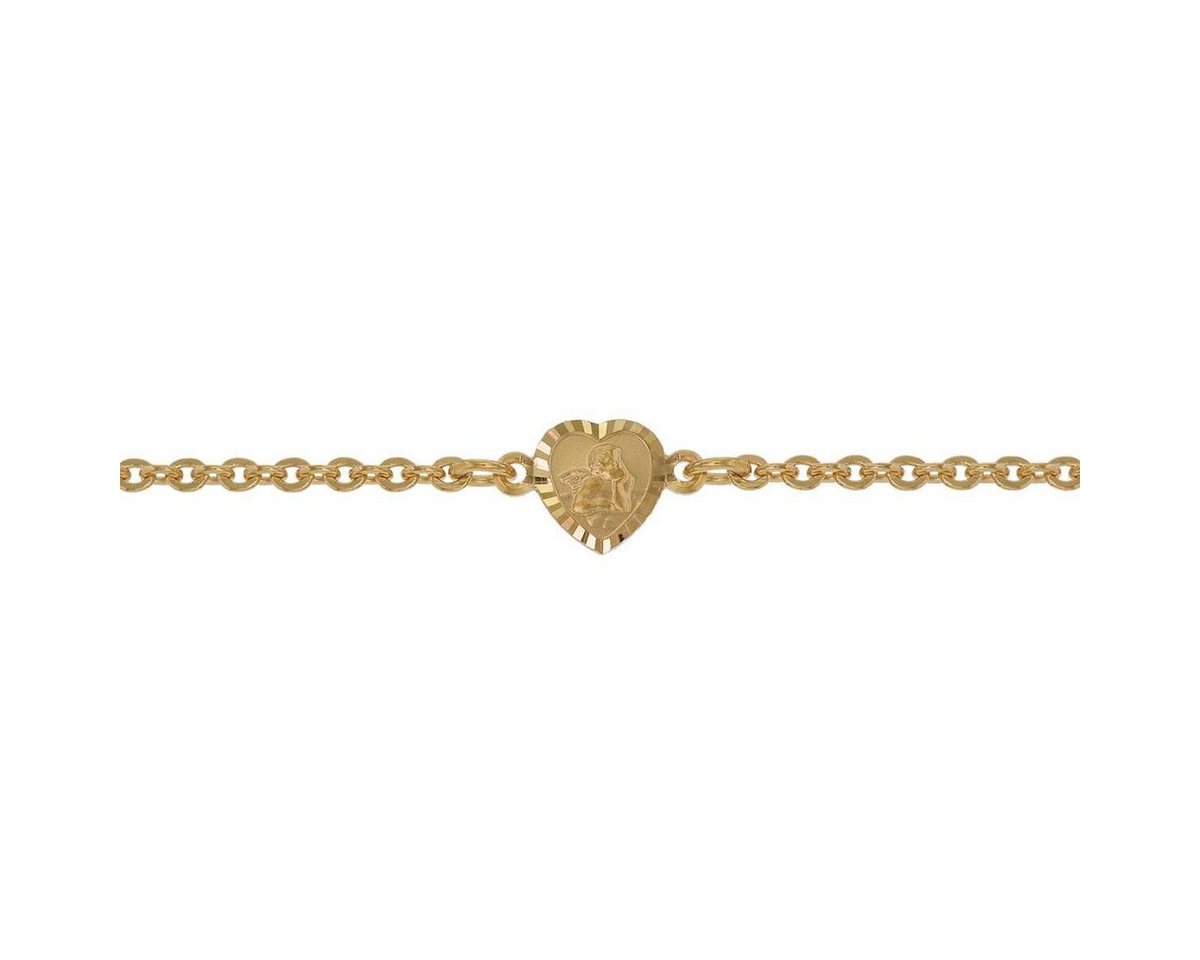 trendor Goldarmband 75091, für Babys 333 Gold/8 Kt mit Engel-Plakette 14 cm – Bild 2 von 5