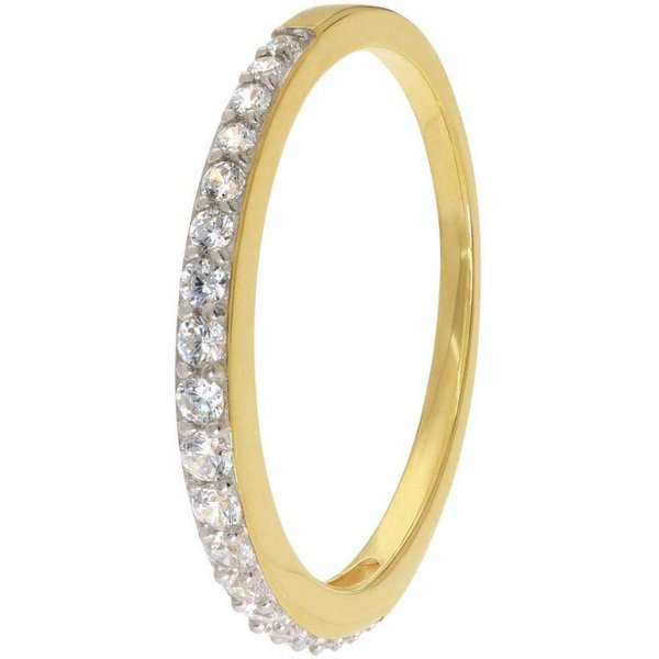 trendor Goldring 21648, Damenring Gold 333/8K mit Zirkonia