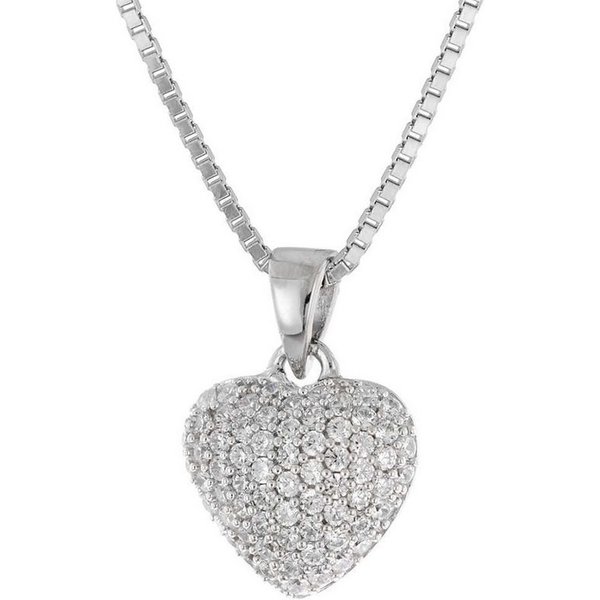 trendor Herzkette 41672, für Damen Silber 925 Collier mit Herz