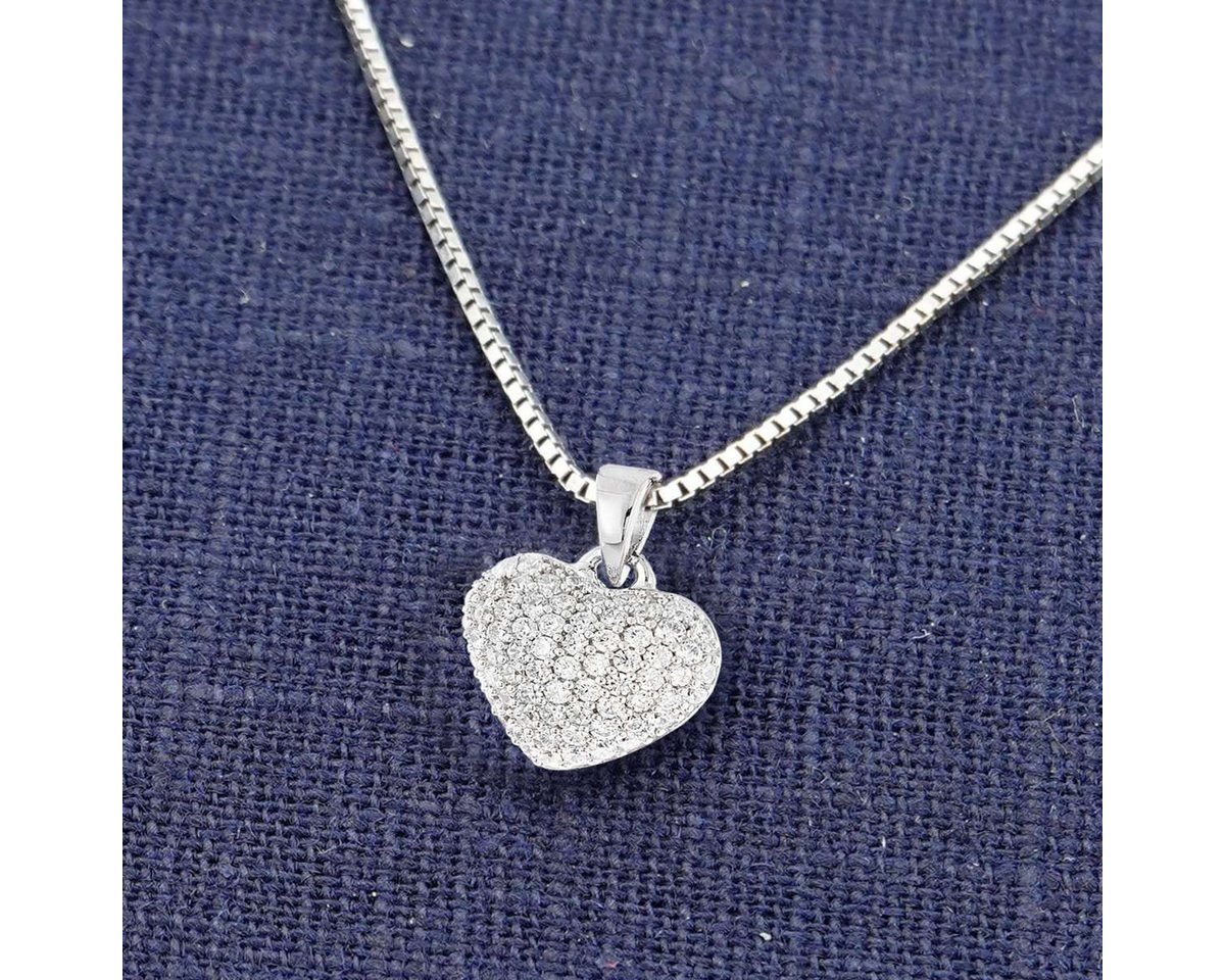trendor Herzkette 41672, für Damen Silber 925 Collier mit Herz – Bild 3 von 5