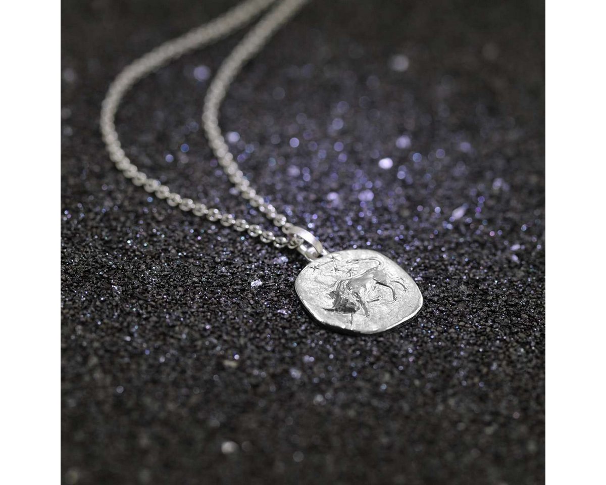 trendor Kette mit Anhänger 08441-05, Sternzeichen Stier mit 925 Silber Ø 16 mm – Bild 3 von 5