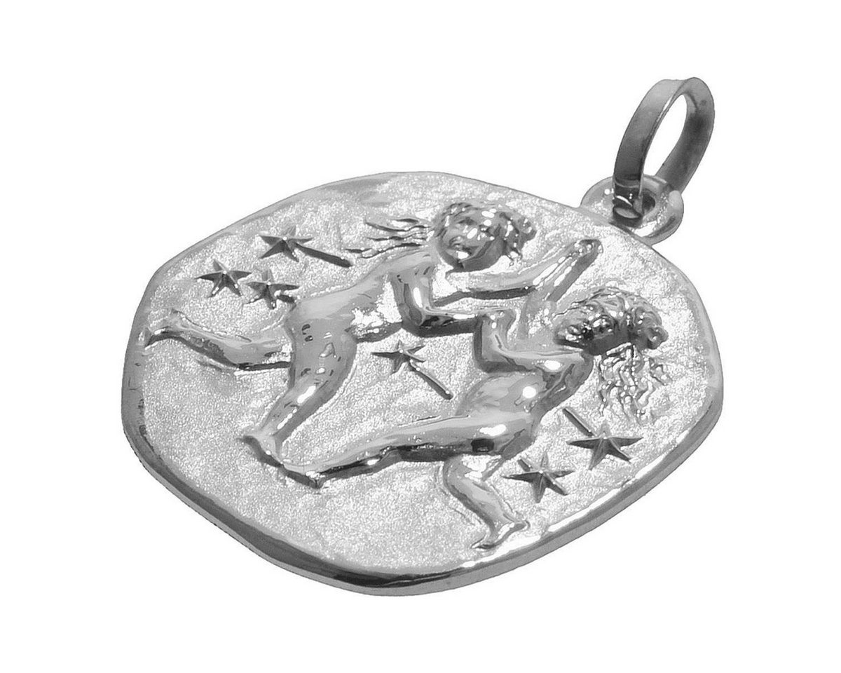 trendor Kette mit Anhänger 51610-06, Sternzeichen Zwillinge Ø 20 mm und 925 Silber – Bild 2 von 5
