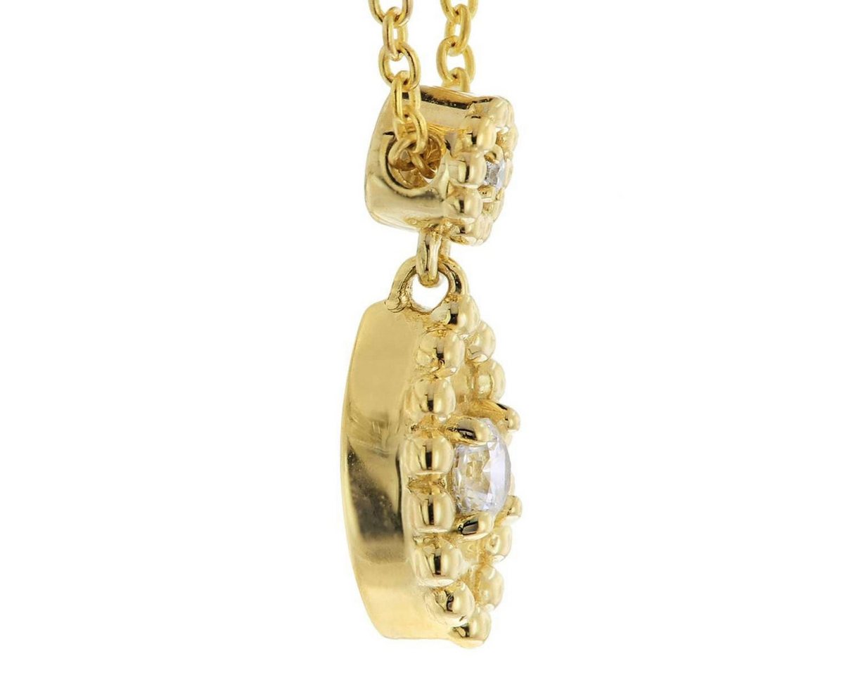 trendor Kette mit Anhänger 68145, für Damen 333 Gelbgold mit Zirkonia – Bild 2 von 5