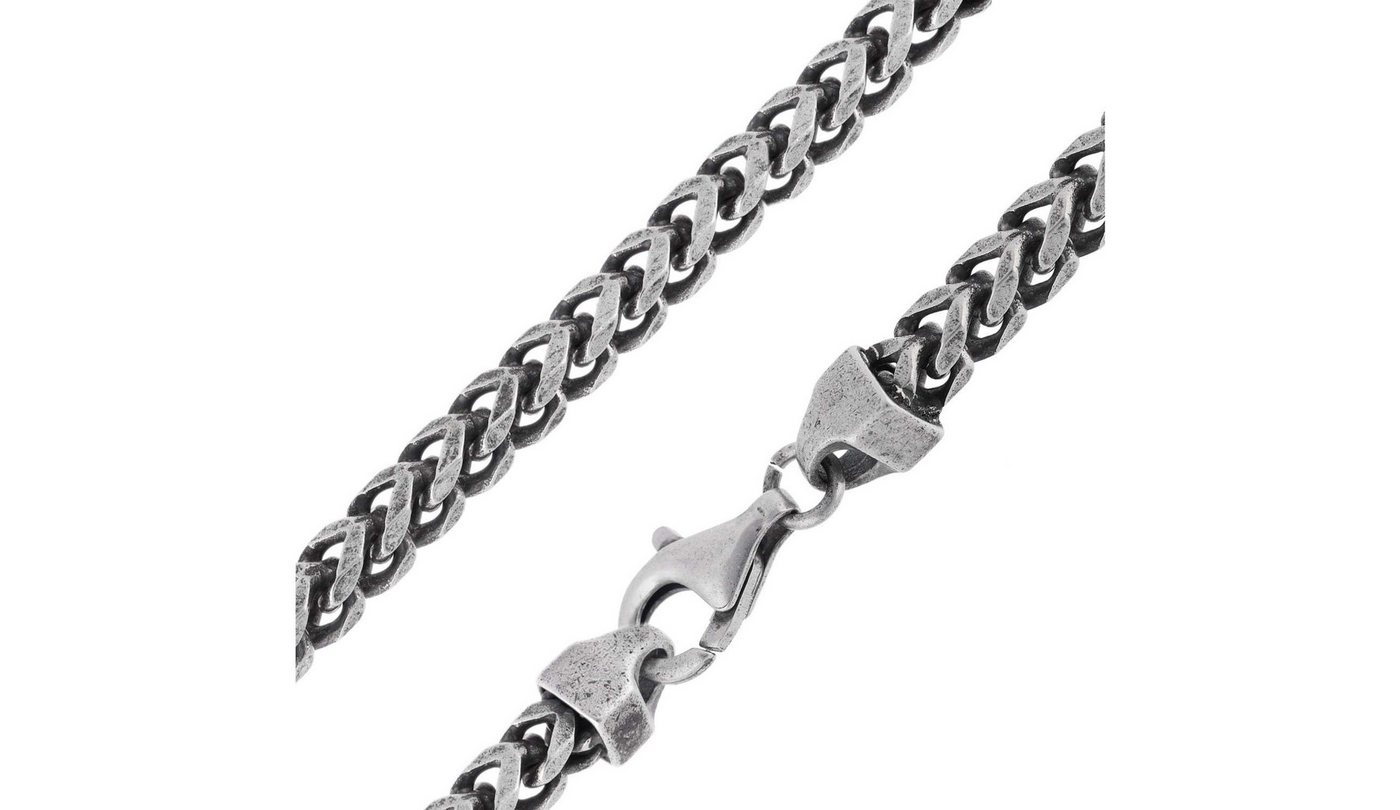 trendor Kette ohne Anhänger 68205, für Herren 925 Silber Oxydiert Fuchsschwanzkette 4,3 mm – Bild 5 von 5